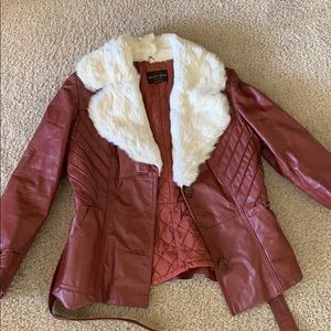 Vintage 70’s leather coat small size